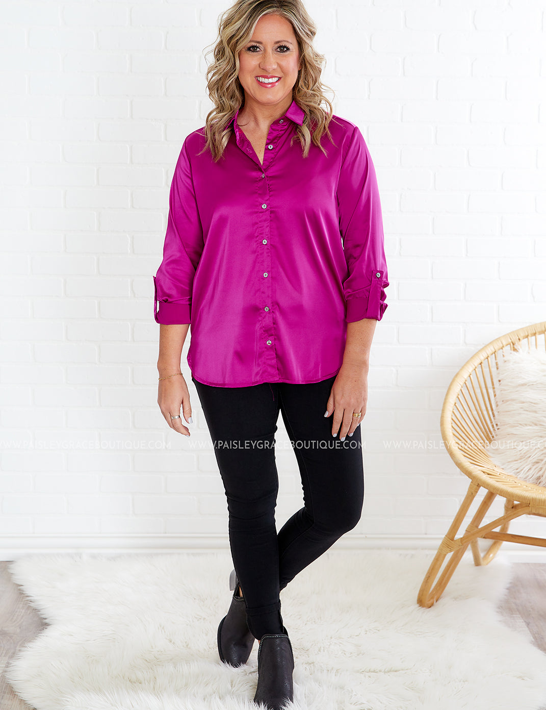 Fated to Be Yours Top - Magenta - LAST ONES FINAL SALE