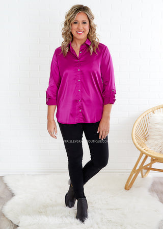 Fated to Be Yours Top - Magenta - FINAL SALE