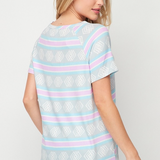 Short Sleeve Striped Top - 2 COLORS - LAST ONES FINAL SALE
