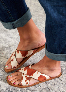 Seaside Slide by Very G - BROWN  - FINAL SALE CLEARANCE
