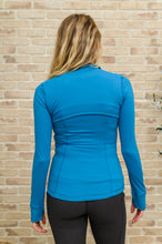 Load image into Gallery viewer, Staying Swift Activewear Jacket in Hawaiian Blue
