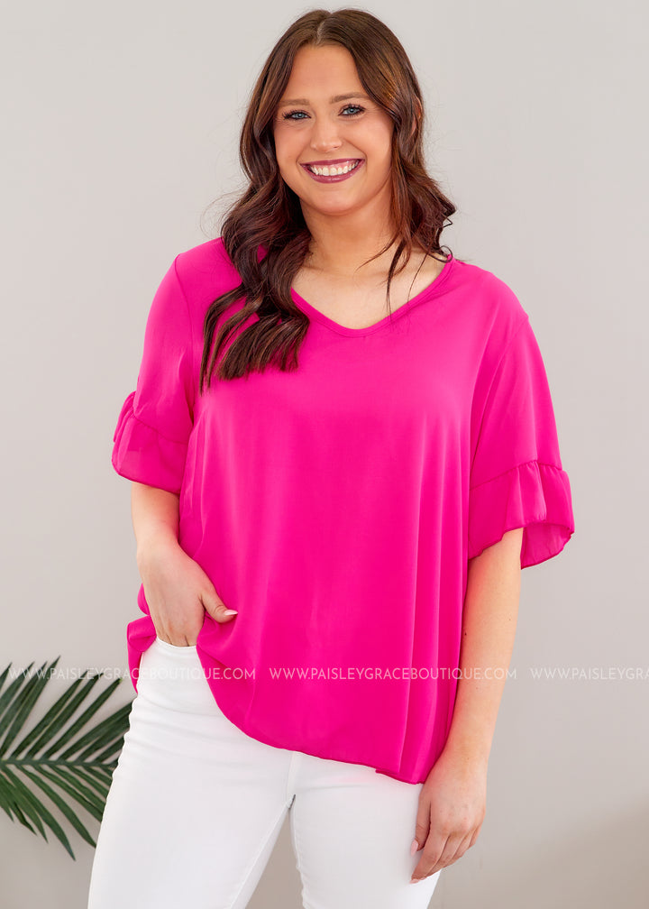 Groove with Me Top - Pink - FINAL SALE