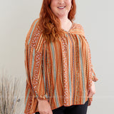 Fearless and Limitless Top - Rust* LAST ONES FINAL SALE *