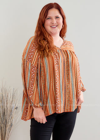 Fearless and Limitless Top - Rust - FINAL SALE