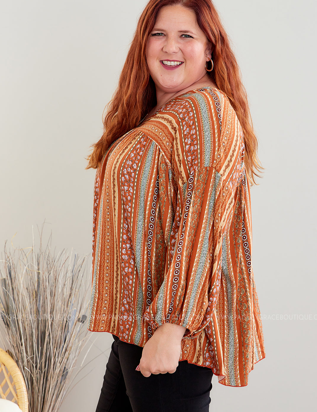 Fearless and Limitless Top - Rust* LAST ONES FINAL SALE *