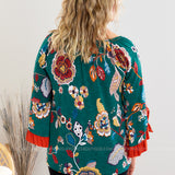 Happiness Blooms Within Top - Green - LAST ONES FINAL SALE