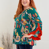 Happiness Blooms Within Top - Green - LAST ONES FINAL SALE