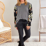 Just Hold Me Closer Top - Grey - LAST ONES FINAL SALE