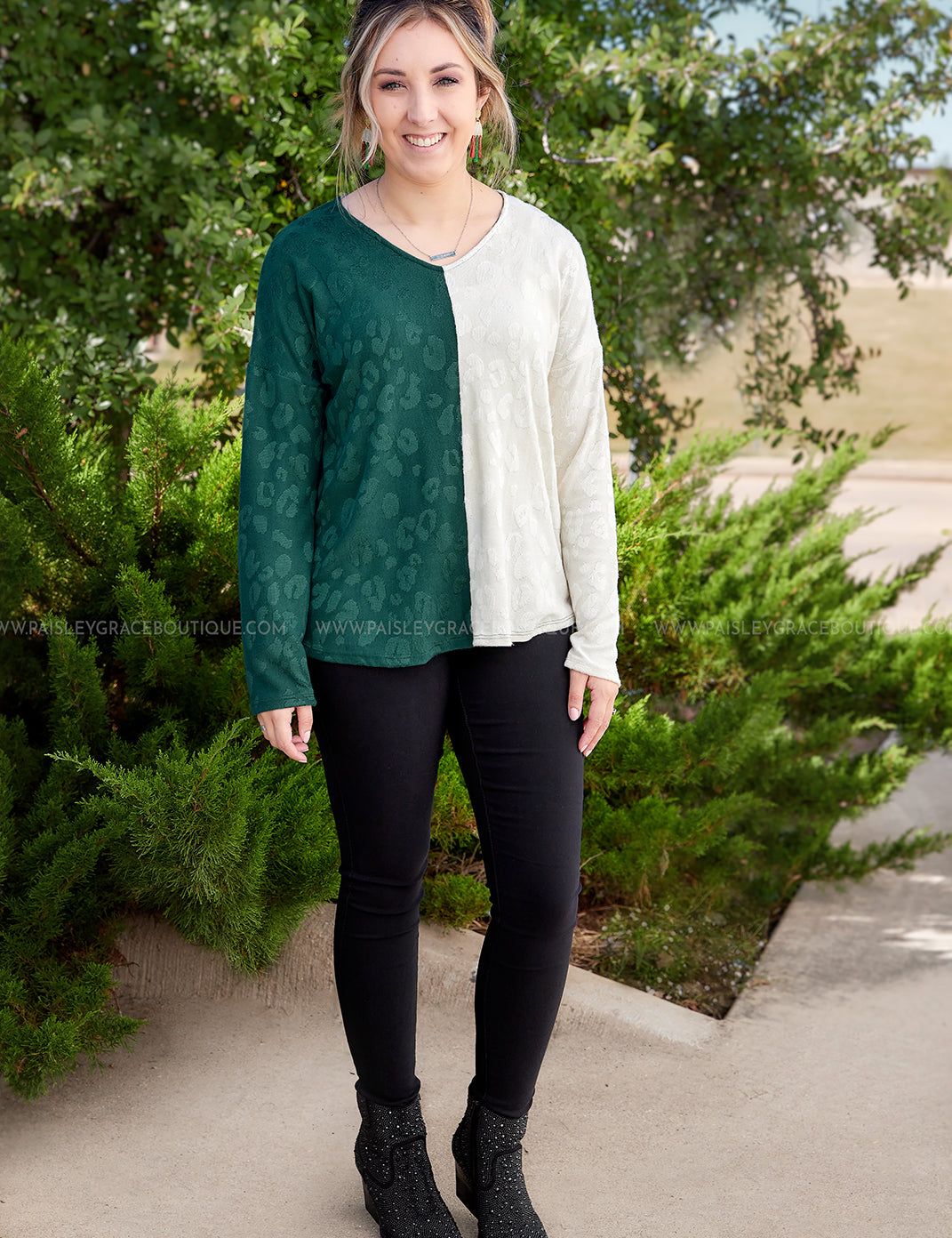Across Town Adventures Top - Emerald* LAST ONES FINAL SALE *