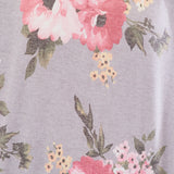Grey & Mauve Top with Lace  - LAST ONES FINAL SALE