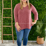 Monica Top-WINE - LAST ONES FINAL SALE