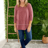 Monica Top-WINE - LAST ONES FINAL SALE