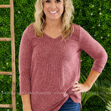 Monica Top-WINE - LAST ONES FINAL SALE