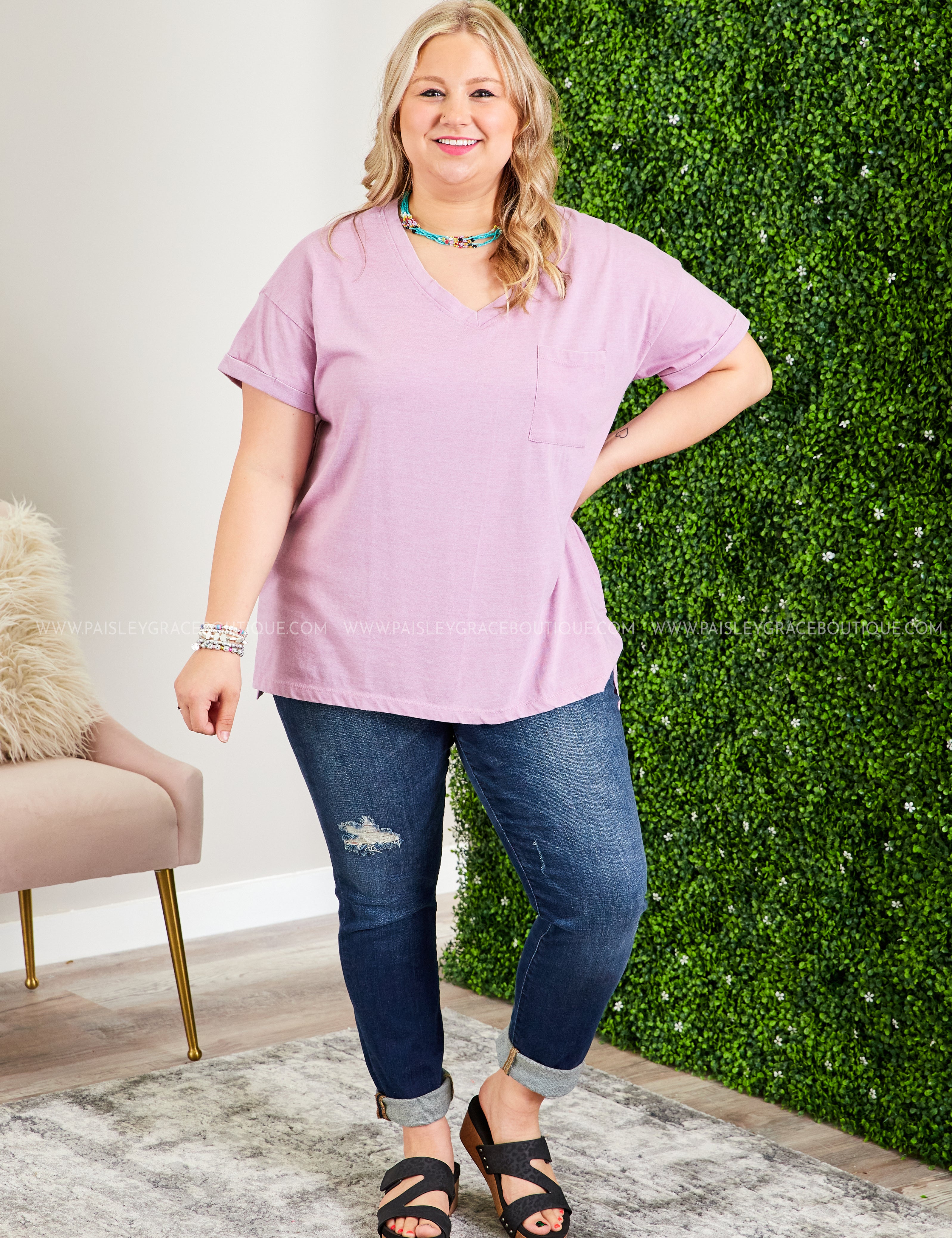 It's All So Simple Tee - Lilac* LAST ONES FINAL SALE *
