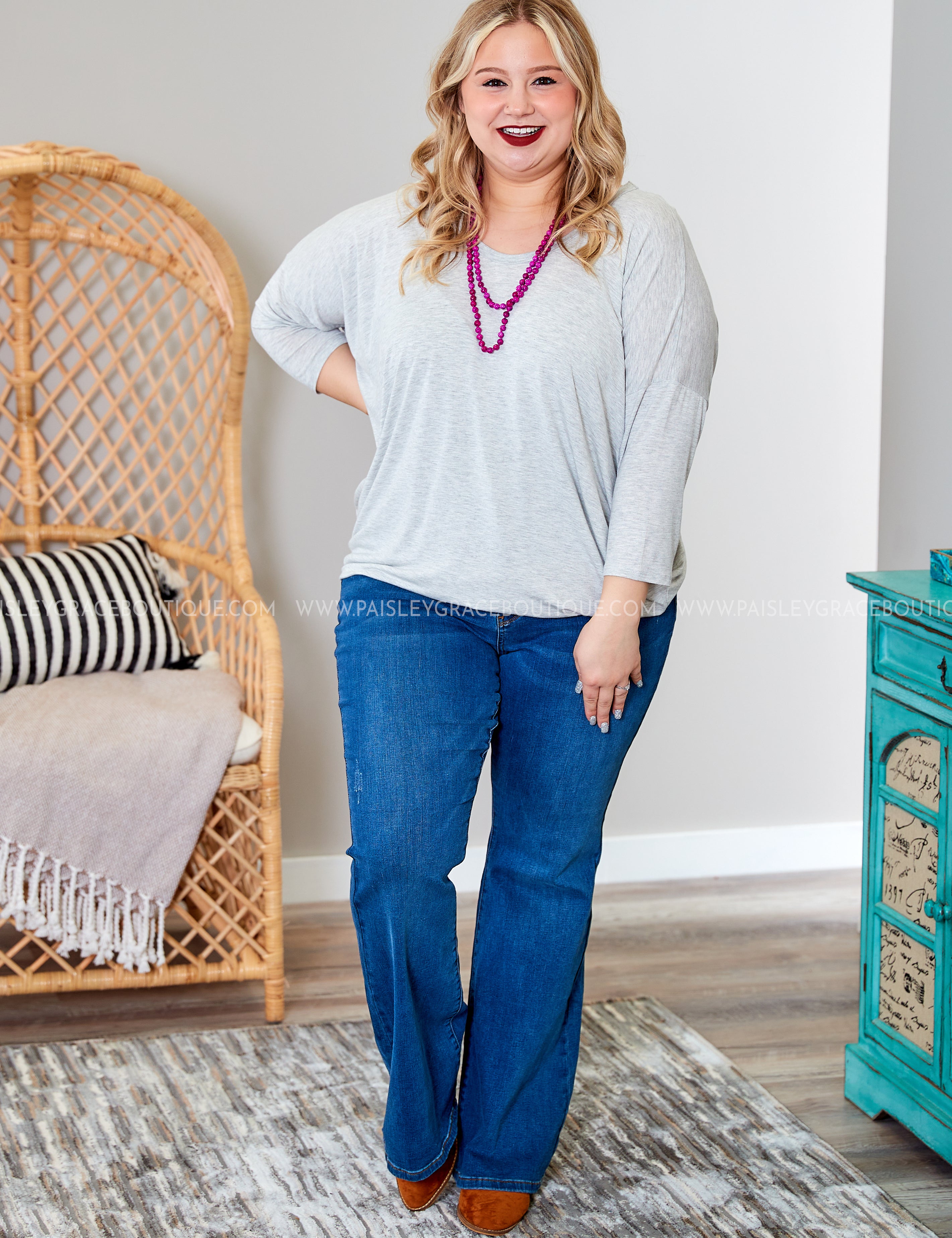 Bellamy Top- GREY* LAST ONES FINAL SALE *