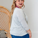 Bellamy Top- GREY* LAST ONES FINAL SALE *