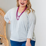 Bellamy Top- GREY* LAST ONES FINAL SALE *
