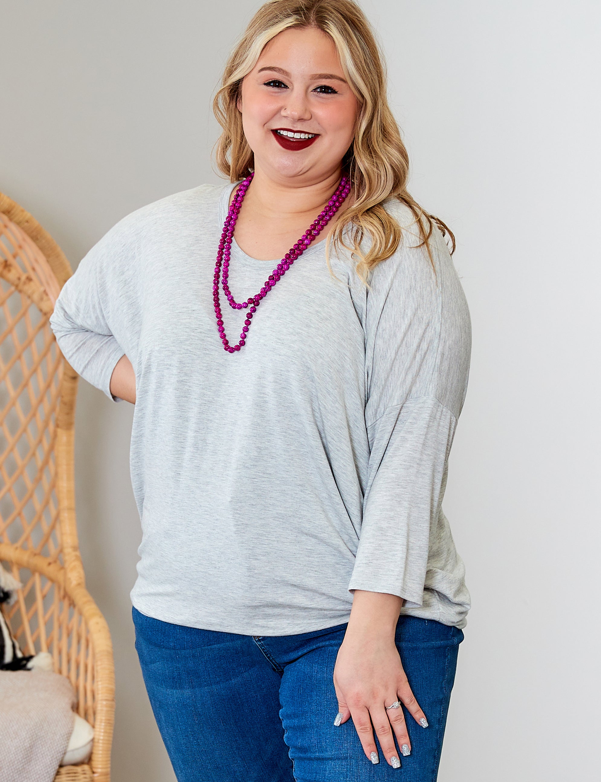 Bellamy Top- GREY* LAST ONES FINAL SALE *