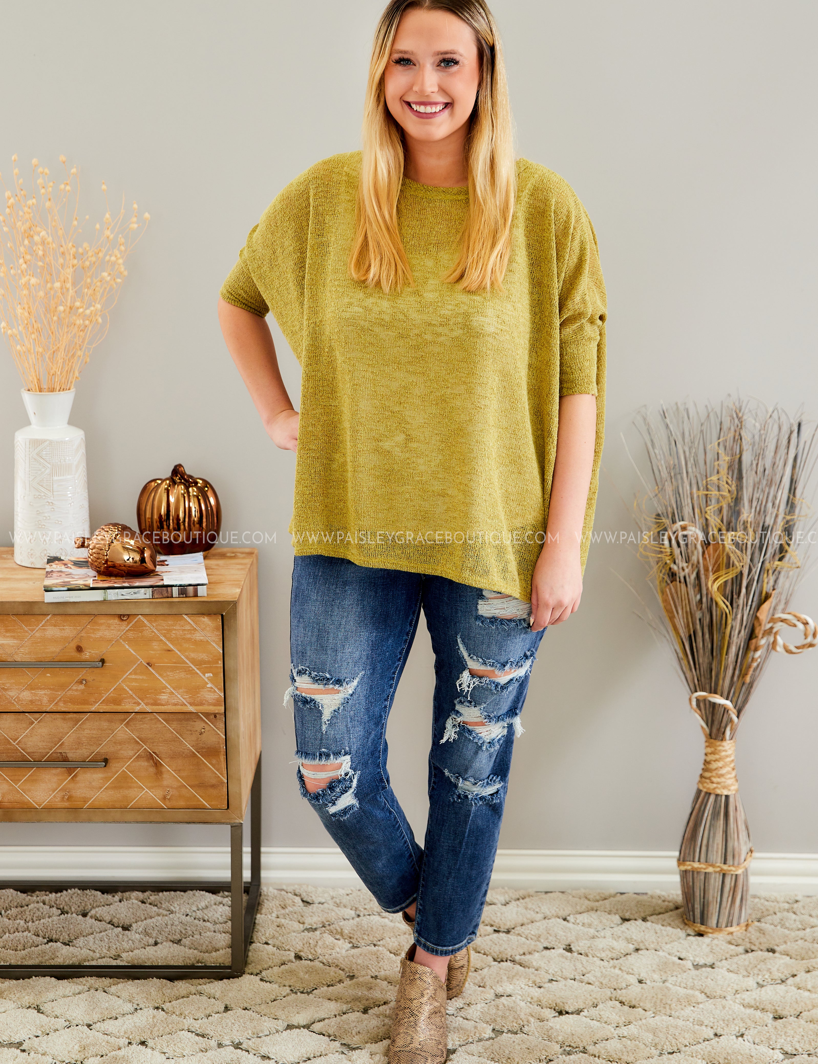 Anywhere On The Map - Dark Mustard* LAST ONES FINAL SALE *