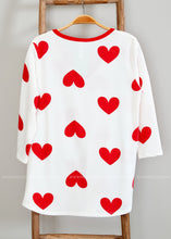 Load image into Gallery viewer, Ivory Heart Top with Criss Cross  - FINAL SALE
