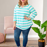 Glowing Days Top - Turquoise* LAST ONES FINAL SALE *