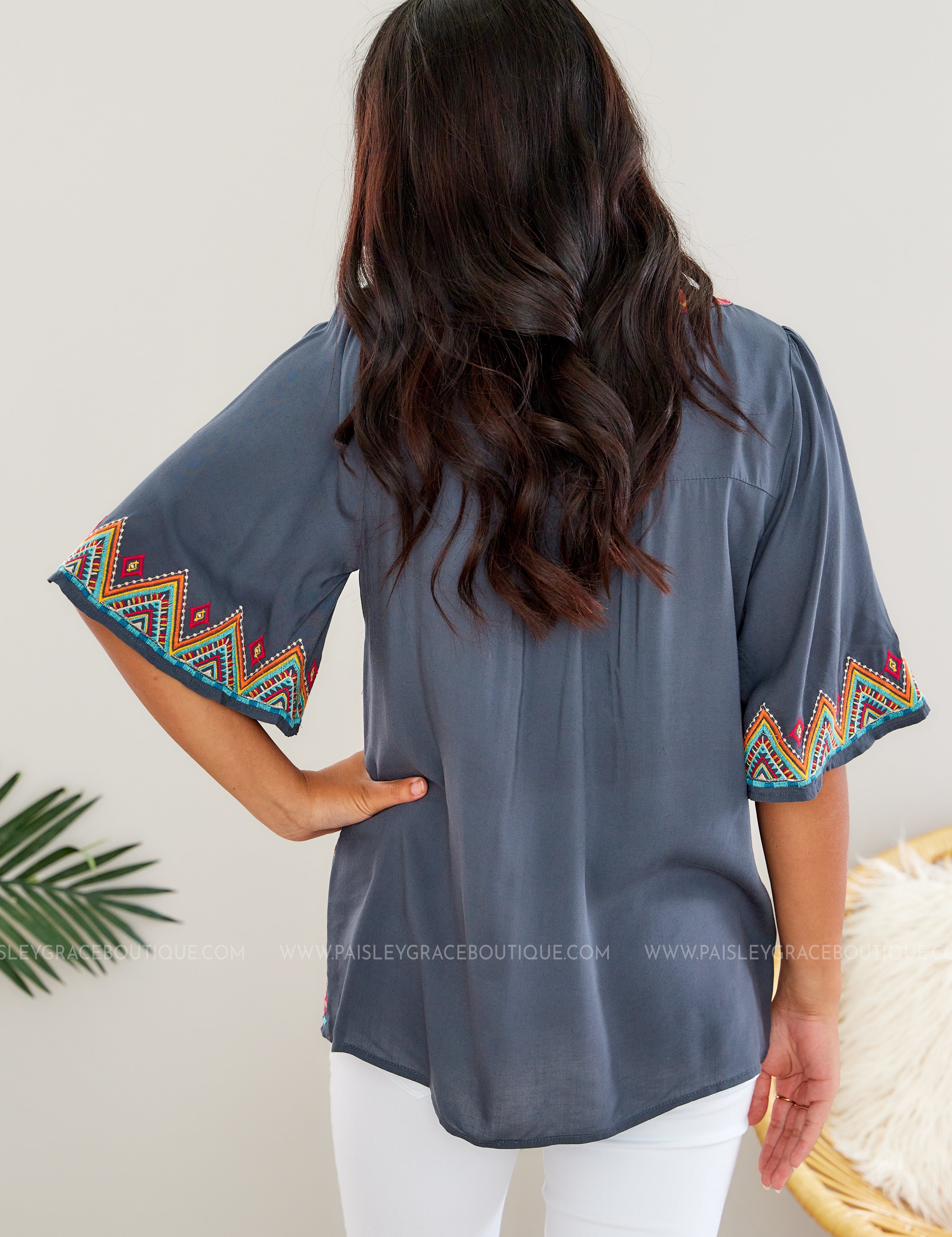 Amazing Adventure Embroidered Top* FINAL SALE *