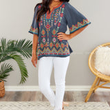 Amazing Adventure Embroidered Top* FINAL SALE *