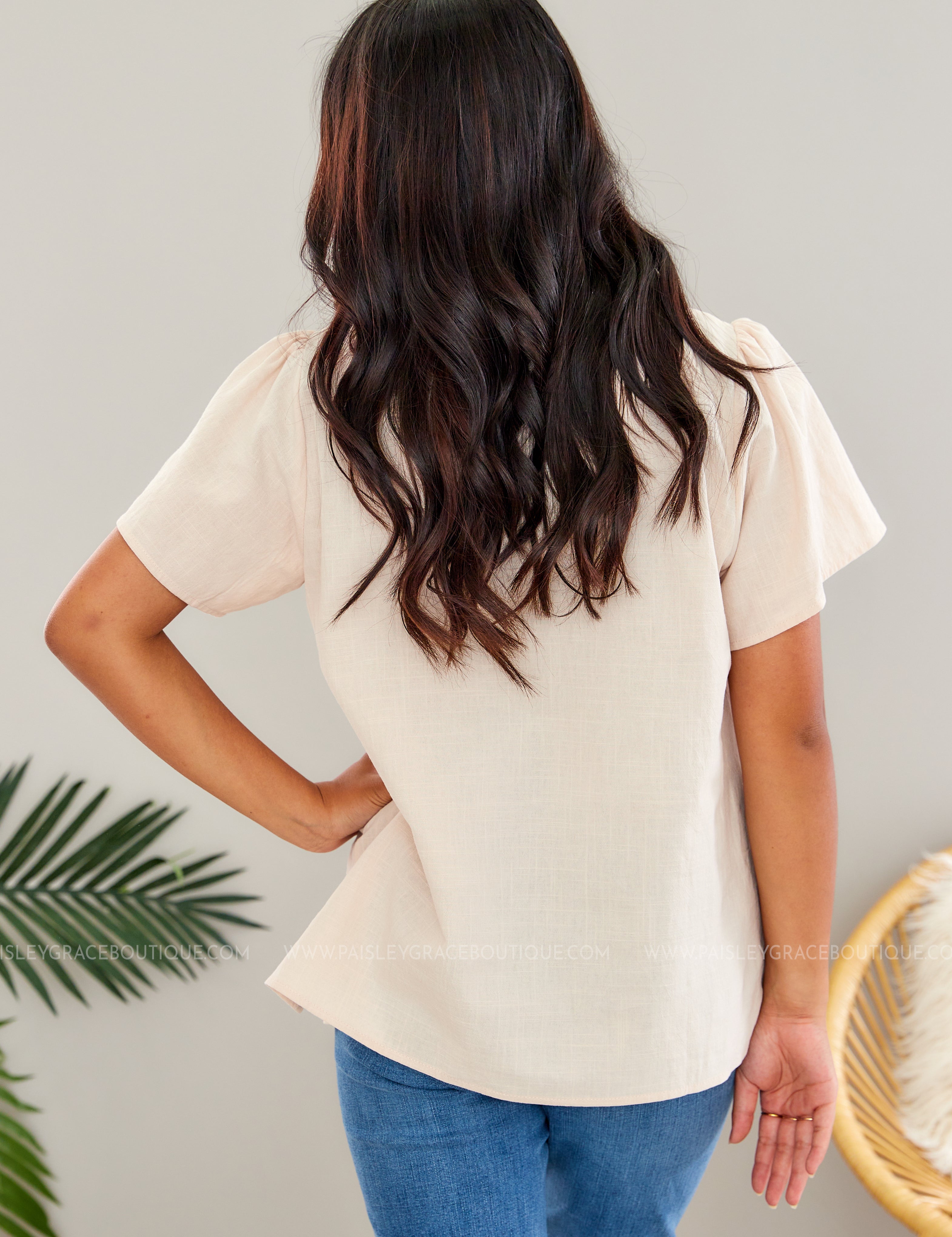 Made To Be Magical Top - Taupe - LAST ONES FINAL SALE
