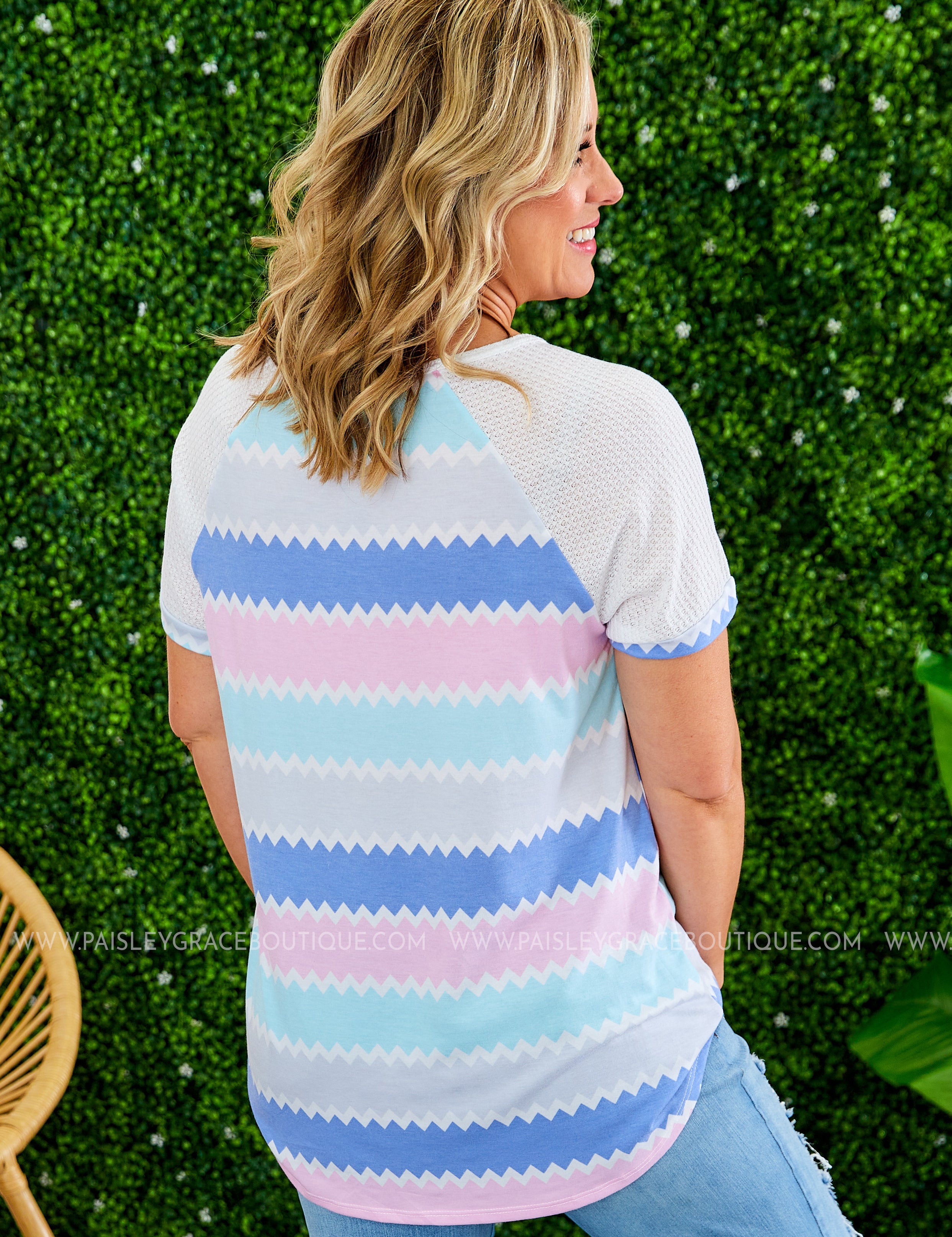 Tea Time Divine Top - Blue - LAST ONES FINAL SALE