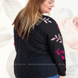 Can't Walk Away Embroidered Top - LAST ONES FINAL SALE