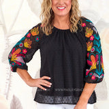 Total Appeal Embroidered Top - HOT RESTOCK - LAST ONES FINAL SALE