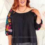 Total Appeal Embroidered Top - HOT RESTOCK - LAST ONES FINAL SALE