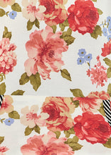 Load image into Gallery viewer, Floral &amp; Stripe Top with Kangaroo Pocket FINAL SALE

