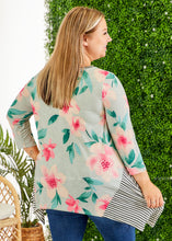 Load image into Gallery viewer, Sage &amp; Coral Shark-bite Top - LAST ONES FINAL SALE
