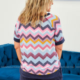 Mixed Zig Zag Short Set - LAST ONES FINAL SALE