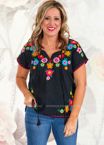 Loving Heart Embroidered Top - FINAL SALE
