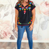 Loving Heart Embroidered Top* FINAL SALE *