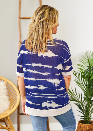 Feel The Joy Top - Navy  - FINAL SALE