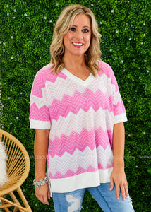 Gotta Have It Top - PINK  - FINAL SALE CLEARANCE