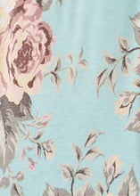 Load image into Gallery viewer, Mint and Pink Floral Top  - FINAL SALE
