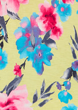 Load image into Gallery viewer, Yellow and Pink Floral Top  - FINAL SALE
