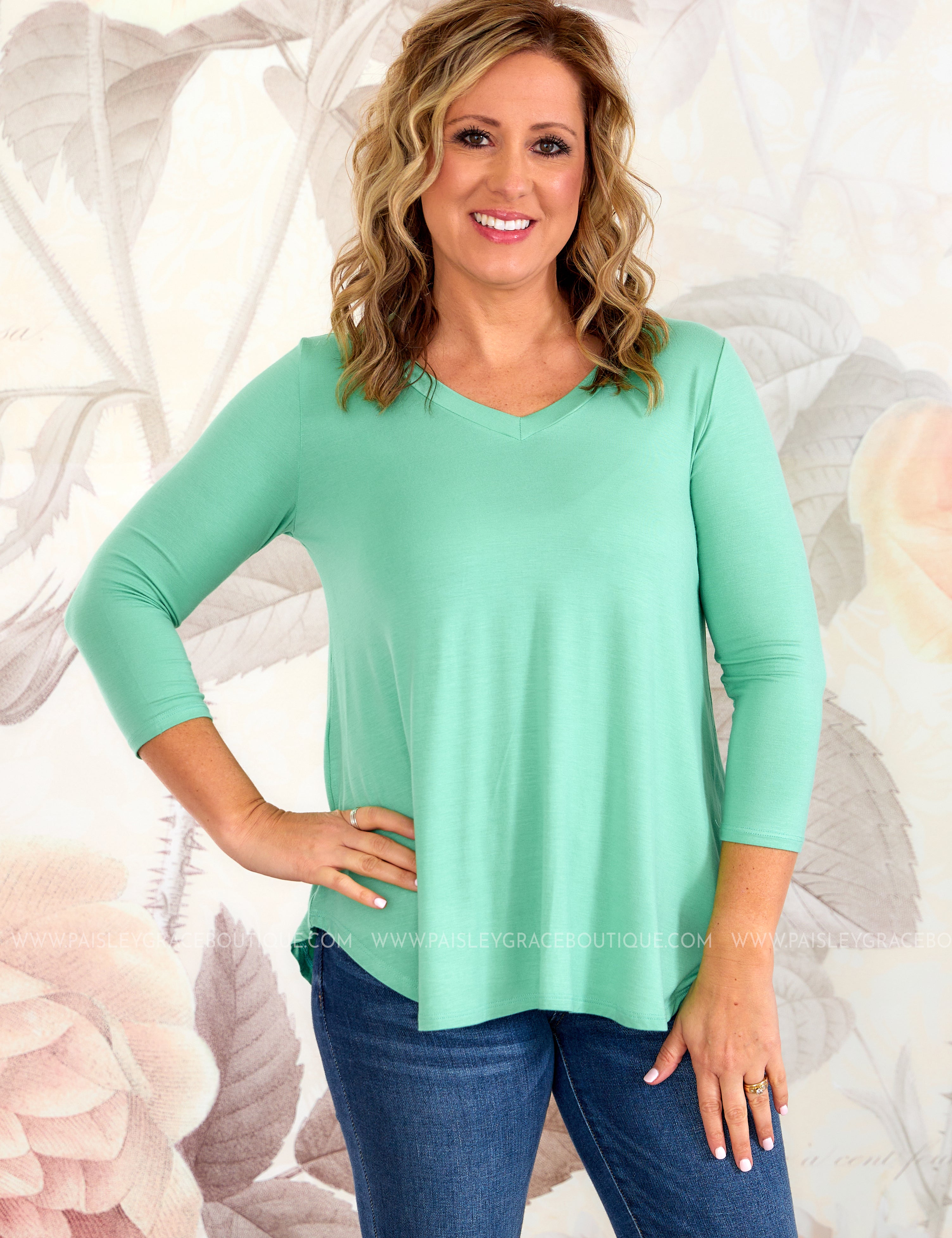Rosalie Top - Mint - LAST ONES FINAL SALE