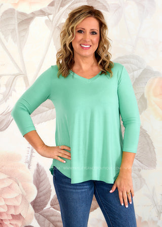 Rosalie Top - Mint - FINAL SALE