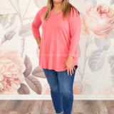 Rosalie Top - Coral* LAST ONES FINAL SALE *