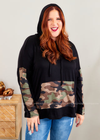 Fun and Fabulous Hooded Top - 2 Colors  - FINAL SALE