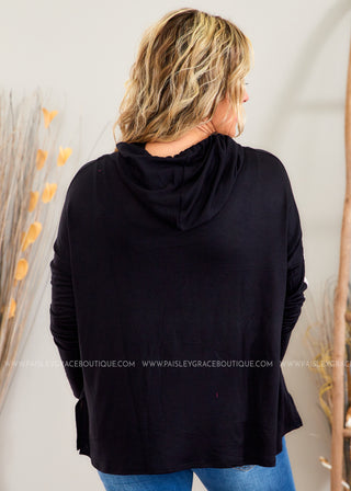 Fun and Fabulous Hooded Top - 2 Colors  - FINAL SALE