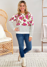 Load image into Gallery viewer, Field of Roses Sweater - FINAL SALE
