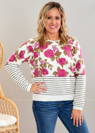 Field of Roses Sweater - FINAL SALE