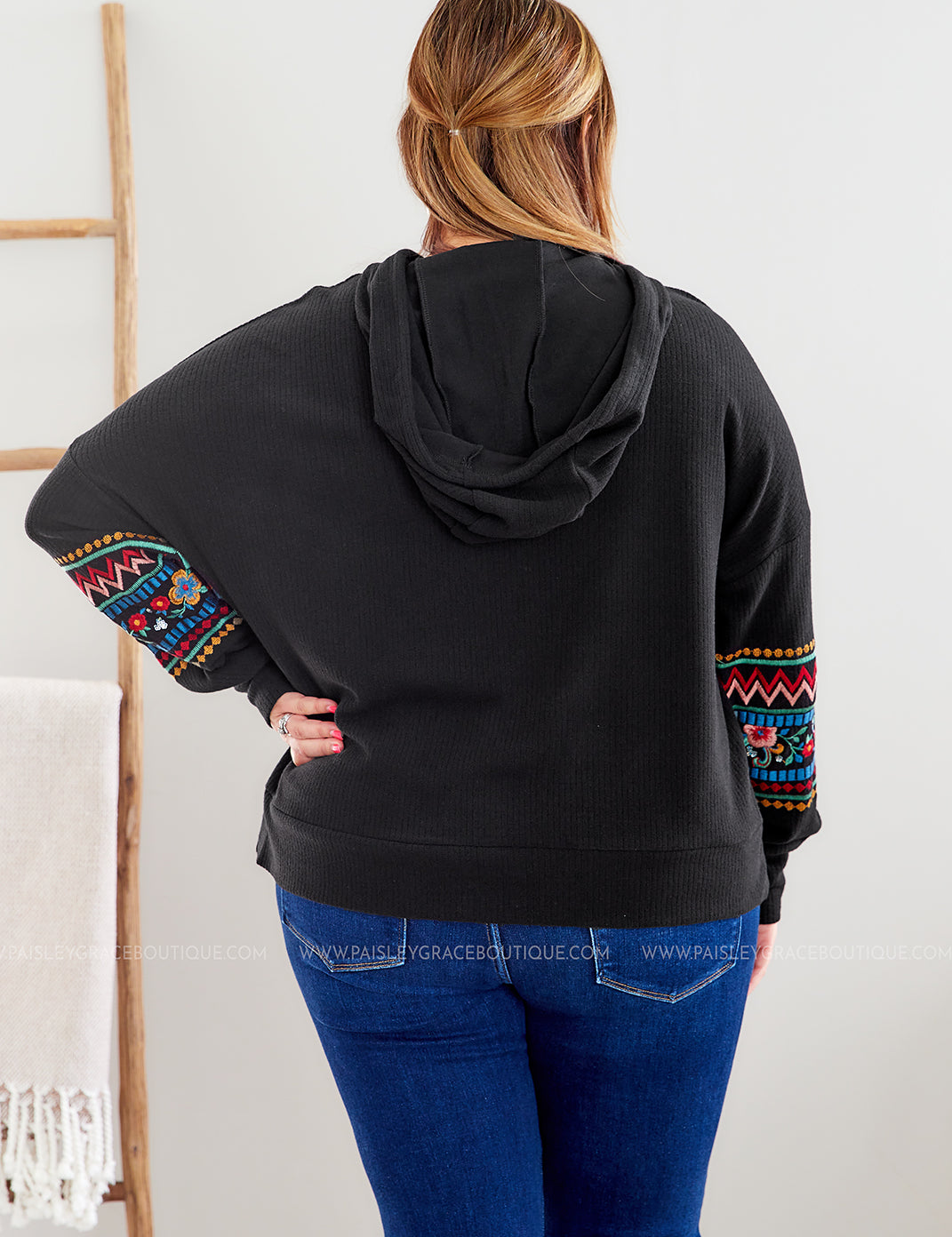 Easy Does it Embroidered Hoodie* FINAL SALE *