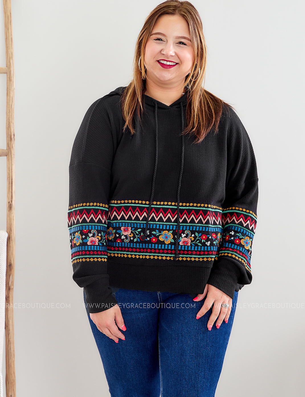 Easy Does it Embroidered Hoodie* FINAL SALE *